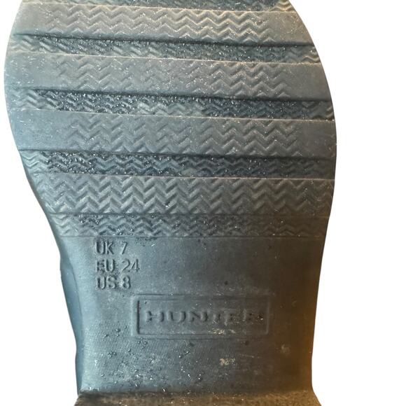 Hunter Original Kids Navy Rain Boots Size US 8 | EU 24 | Short Matte Rubber - Picture 7 of 9